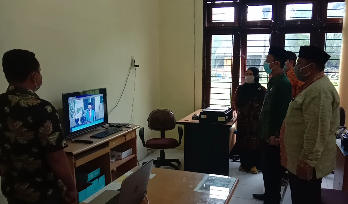 You are currently viewing Kakan Kemenag Kab. Langkat Ikuti Upacara Hari Kesaktian Pancasila, 1 Oktober 2020 Secara Virtual