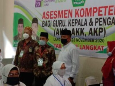 Kakan Kemenag Langkat Tinjau Pelaksanaan AKG, AKK Dan AKP di MAN 2 Langkat