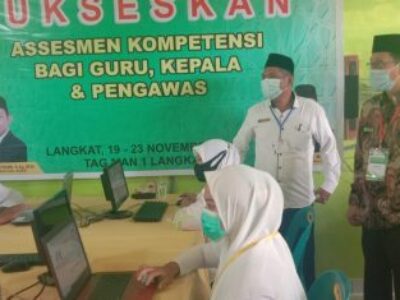 Kakan Kemenag Langkat Tinjau Pelaksanaan AKG, AKK dan AKP