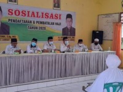 Kemenag Langkat Adakan Sosialisasi Pendaftaran Dan Pembatalan Keberangkat Haji Tahun 2020