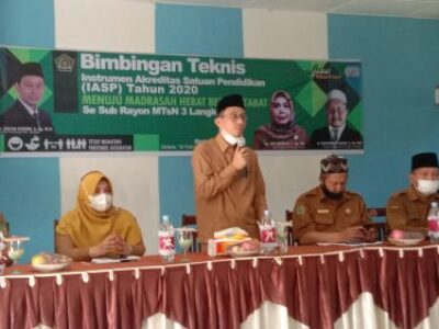 Kakan Kemenag Langkat Resmikan Kegiatan IASP 2020 Di MTsN 3 Langkat