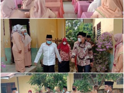 Kakan Kemenag Langkat Beserta Jajarannya Tinjau Lokasi Dan Bangunan MIN 7 Langkat