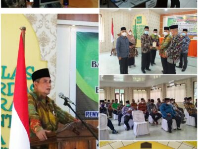 Direktur pengelolaan Dana Haji dan Sistem Informasi Haji Terpadu Kemenag pusat sosialisasi KMA No 660 Tahun 2021 di Kemenag Langkat