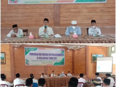 Kemenag Langkat Adakan Pembinaan Dan Evaluasi BOP Kecamatan Se-Kabupaten Langkat Tahun 2021