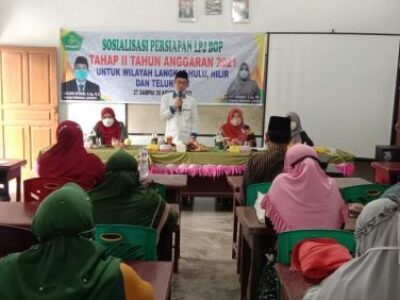 Kakan Kemenag Langkat Resmikan Sosialisasi LPJ BOP  RA Tahap II TA.2021