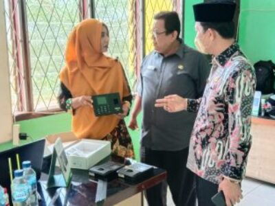 Kakan Kemenag Langkat Monitoring KUA Brandan Barat