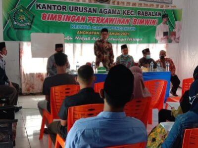 Kakan Kemenag Langkat Resmikan Bimwin Calon Pengantin Angkatan XII KUA Babalan