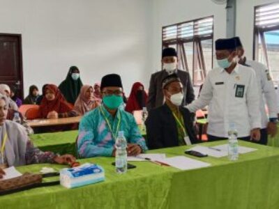 Kakan Kemenag Langkat Tinjau Perlombaan Pidato Bahasa Arab HSN 2021