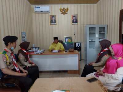 Matangkan Persiapan, Pembina Pramuka Rapat Konsultasi Kegiatan Lomba Pramuka Dengan Kamad