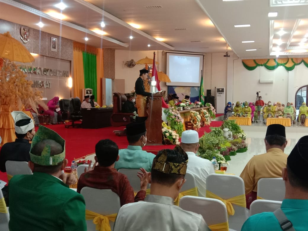 You are currently viewing Kakan Kemenag Langkat Pembaca Doa Rapat Paripurna Hari Jadi Langkat ke 272