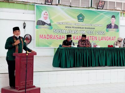 Ka. MAN 3 Langkat Ikuti Sosialisasi POS Ujian Madrasah 2022 se-Kabupaten Langkat