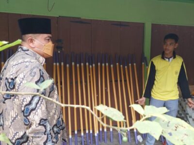 Jelang Perlombaan Pramuka, Kamad Cek Persiapan Peralatan Regu Pramuka MAN 3 Langkat