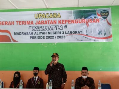 Pelantikan dan Serah Terima Jabatan Paskibra MAN 3 Langkat