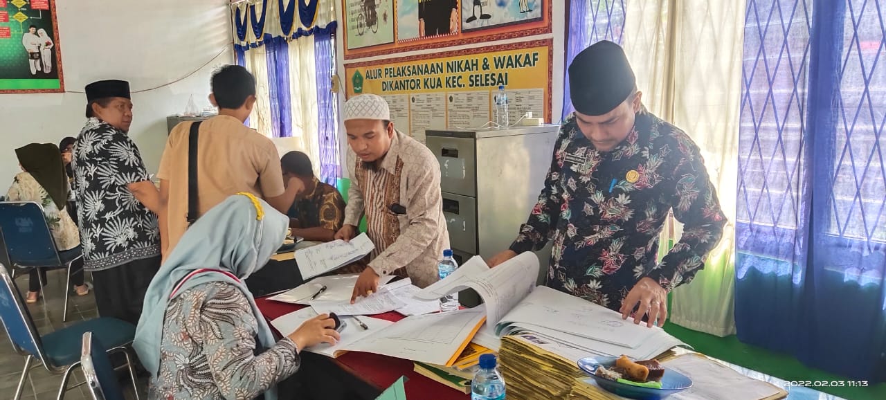 You are currently viewing Seksi Bimas Islam Kemenag Langkat Lakukan Monev dan Supervisi Tiga KUA Kecamatan