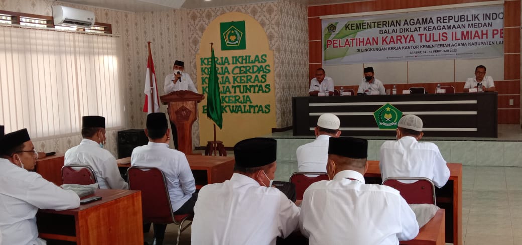 You are currently viewing Pelatihan KTI Bagi Penghulu dan Penyuluh Agama Islam Kemenag Langkat Resmi dibuka