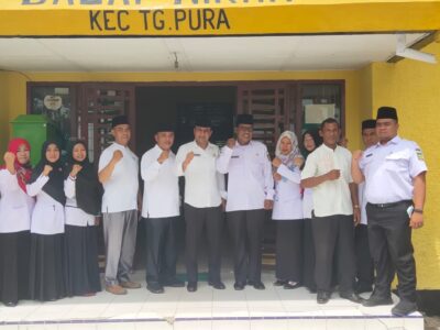 Monitoring Dan Evaluasi KUA Kecamatan Tanjung Pura Oleh Kantor Kementerian Agama Kabupaten Langkat