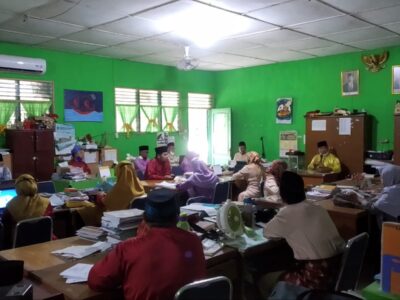 MAN 3 Langkat Gelar Rapat Persiapan PTS dan PAT Semester Genap 2021/2022