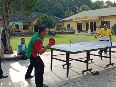 Jaga Kebugaran, Kakan Kemenag Langkat Giatkan Olahraga Tenis Meja