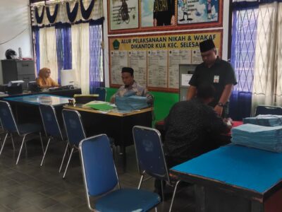 Seksi Bimas Islam Kemenag Langkat Gencarkan Monev dan Supervisi Tiga KUA Kecamatan