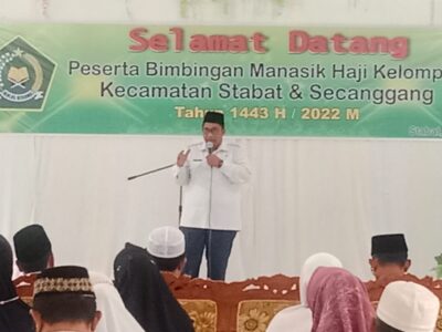 Kakan Kemenag Langkat Buka Manasik Haji Wilayah Langkat Hilir Zona 1