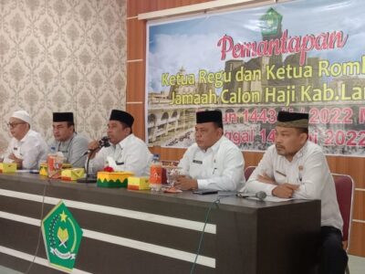 Gelar Pemantapan Karu dan Karom Jamaah Calon Haji, Kakan Kemenag Langkat : Calon Jamaah Haji Kabupaten Langkat Harus Kompak, Solid, Satu Misi dan Satu Tujuan