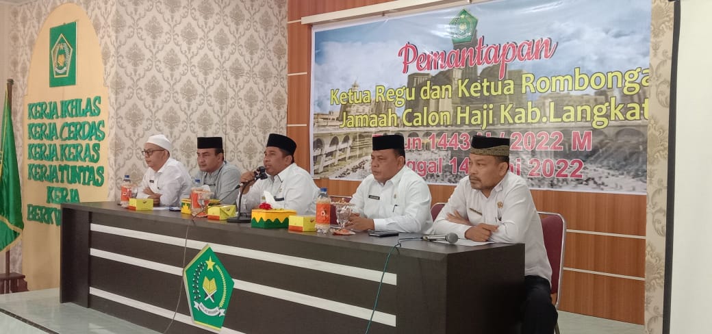 You are currently viewing Gelar Pemantapan Karu dan Karom Jamaah Calon Haji, Kakan Kemenag Langkat : Calon Jamaah Haji Kabupaten Langkat Harus Kompak, Solid, Satu Misi dan Satu Tujuan