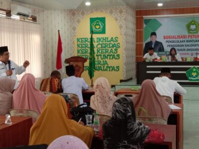 Kemenag Langkat Gelar Sosialisasi Juknis Pengelolaan BOP RA T.A. 2022