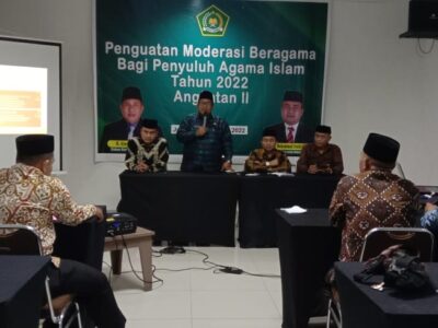 Kakan Kemenag Langkat Buka Penguatan Moderasi Beragama Bagi Penyuluh Agama Islam Angkatan II