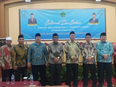 Kasi PHU Kemenag Langkat Ikuti Bimtek Inplementasi e-Pendaftaran Kabupaten/Kota