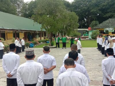 Kasi PHU Kemenag Langkat, Beri Pembinaan Apel Pagi