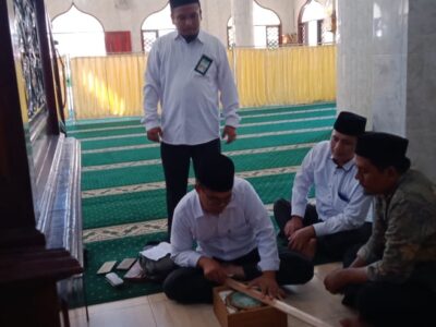 Tim Ukur Arah Kiblat Seksi Bimas Islam Kembali Lakukan Pengukuran