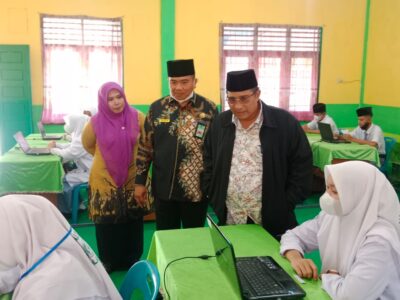 Kakan Kemenag Langkat Monitoring ANBK MAN 3 Langkat