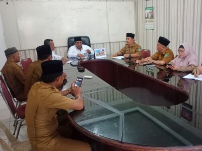 Seksi PAI Kemenag Langkat Gelar Rapat Persiapan Penandatanganan Nota Kesepakatan Dana Hibah PPG PAI