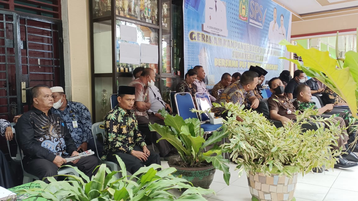 You are currently viewing Wakili Kakan Kemenag Langkat, Kasi PD Pontren Hadiri Gerakan Kampanye Koran Millenial Sumut