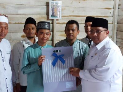 Kakan Kemenag Langkat Beri Apresiasi Zahran Auzan Peroleh Juara II MHQ Internasional