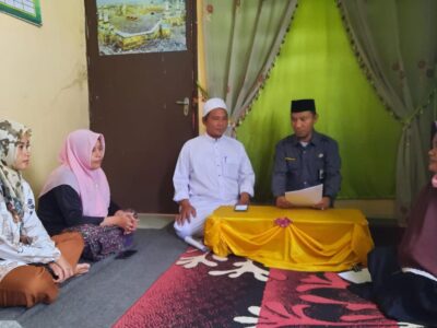 Ka. KUA Salapian Pimpin Rakor Bersama PAIH Kecamatan Salapian