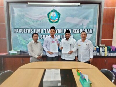 Tingkatkan Profesionalisme Guru PAI, Kakan Kemenag Langkat Tandatangani MOU Dengan Dekan FITK UINSU