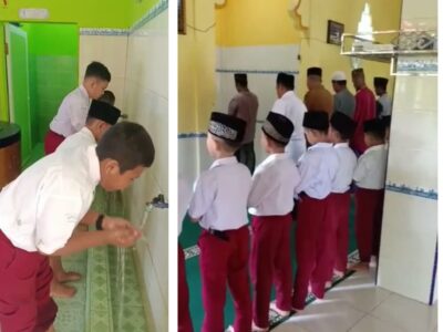 Kepala MIN 1 Langkat : Shalat Dzuhur berjamaah, Mendidik Siswa Untuk Menjadi Disiplin