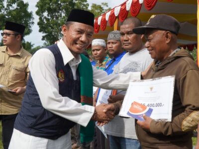 Wakili Kakan, Ka. KUA Salapian Hadiri Istighosah dan Bakti Sosial Kecamatan Salapian