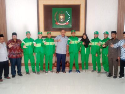 Kakan Kemenag Dampingi Plt. Bupati Langkat Lepas 7 Atlit Ponpes Ikuti POSPENAS IX 2022