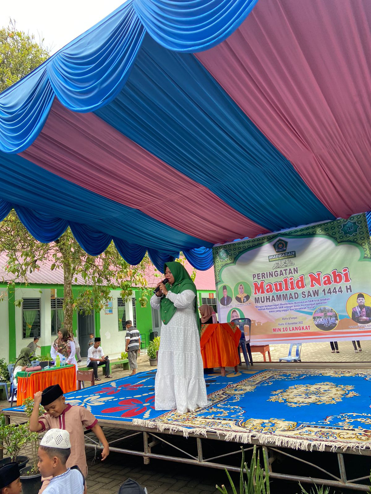 You are currently viewing Peringatan Maulid Nabi Muhammad SAW 1444 H di MIN 10 Langkat