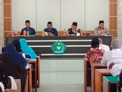 Kemenag Langkat Bersama Bidang PAKIS Kemenagsu Lakukan Pembinaan dan Monev TPG PAI 2022