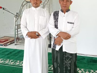 Usai Sholat Jumat, Muhammad Syafi’i, PAI KUA Wampu Laksanakan Himbauan Kakanwil Kemenagsu