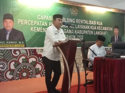 Tingkatkan Kualitas dan Layanan KUA, Kemenag Langkat Gelar Capacity Building Revitalisasi KUA