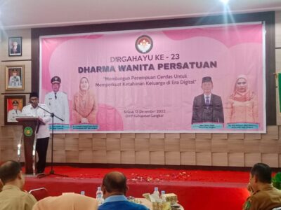 Kakan Kemenag Langkat Hadiri dan Pembaca Doa HUT ke 23 DWP Tingkat Kabupaten Langkat