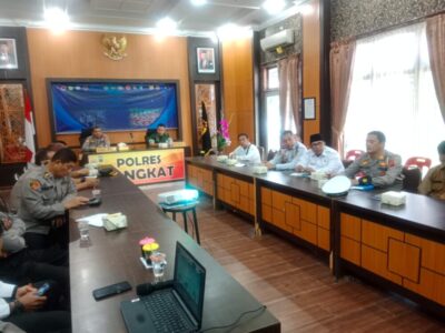 Kakan Kemenag Langkat Ikuti Rakor Lintas Sektoral Sesi II Operasi Lilin Toba 2022