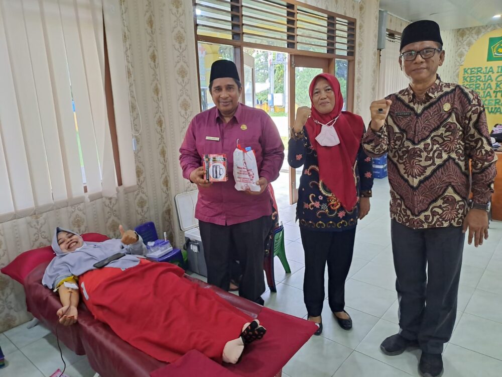 You are currently viewing Sambut HAB ke-77, Kemenag Langkat Gelar Aksi Sosial Donor Darah