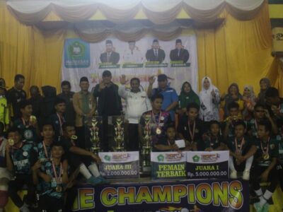 Turnamen Futsal Cup 1 tingkat Pelajar Aliyah Se Kabupaten Langkat Sukses Di Gelar