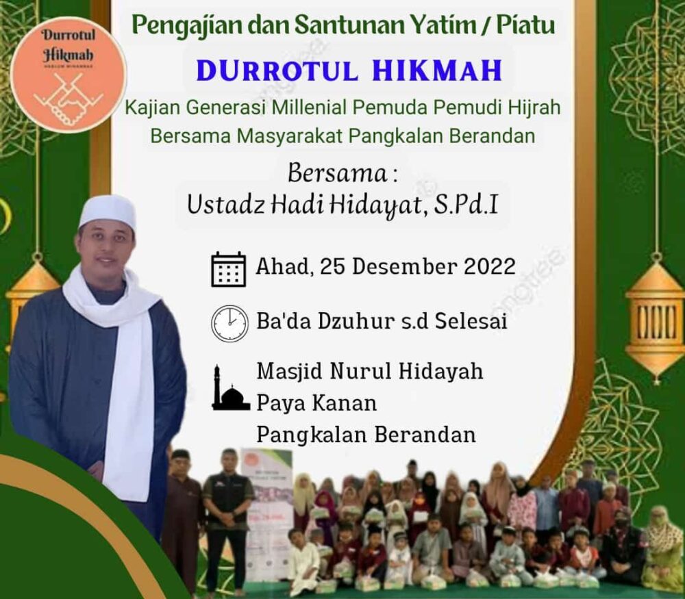 You are currently viewing Penyuluh Agama Islam Kec. Berandan Barat kembali mengisi acara Komunitas Durrotul Hikmah Pangkalan Berandan