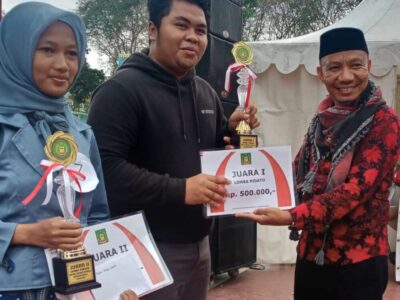 Ka. KUA Salapian Juri Lomba Pidato Gebyar Gerakan Nasional Revolusi Mental